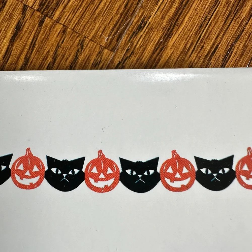 Halloween Felt Garland Black Cats And Pumpkins 4.9 ft.